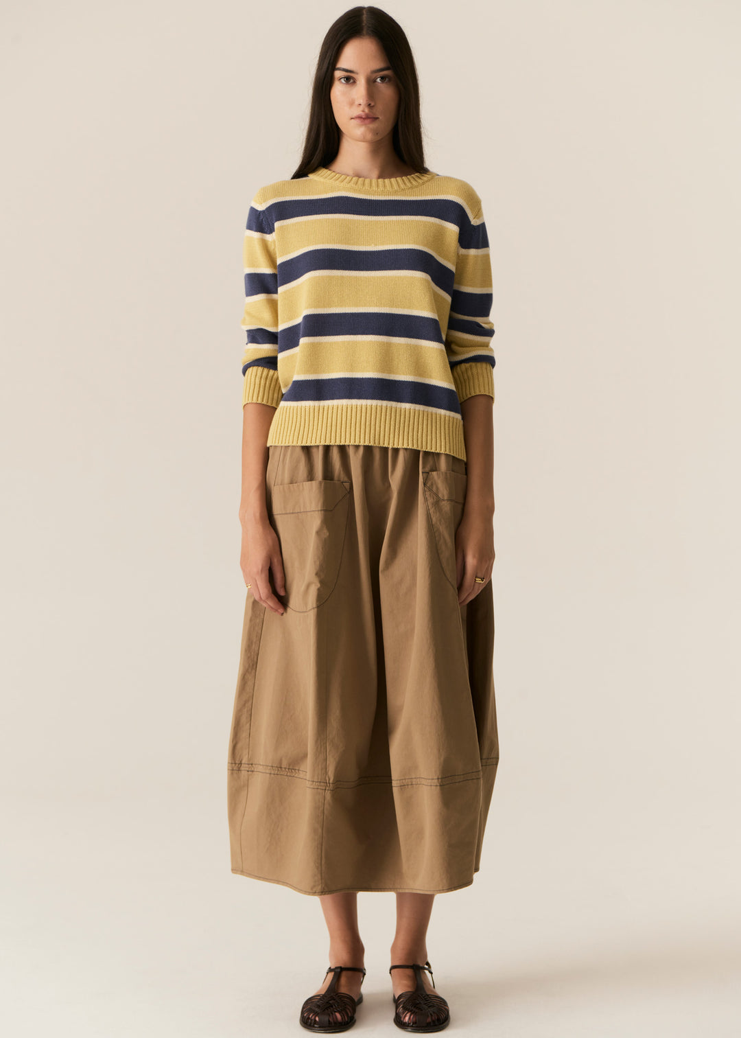 Pol Clothing | Avrid Bubble Skirt | Khaki