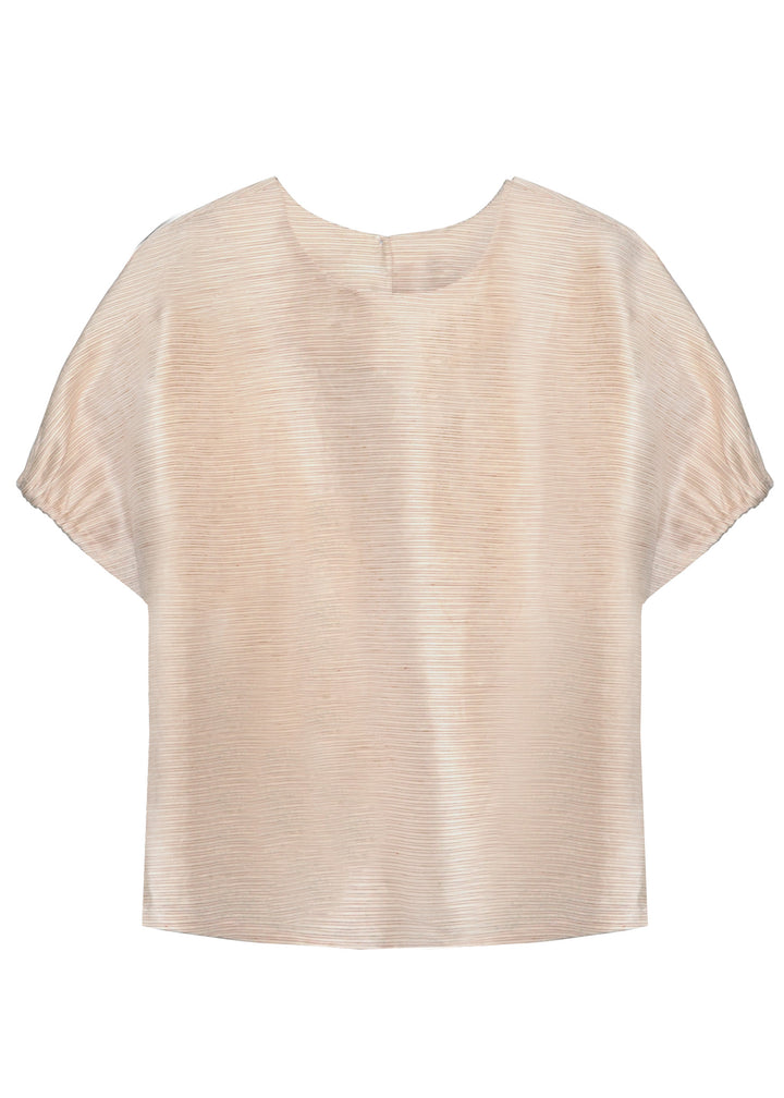 POL Clothing | Stelle Reversible Top | Red / Natural Stripe