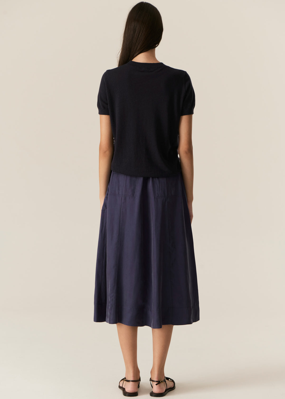 POL Clothing | Henri Tie Skirt | Ink