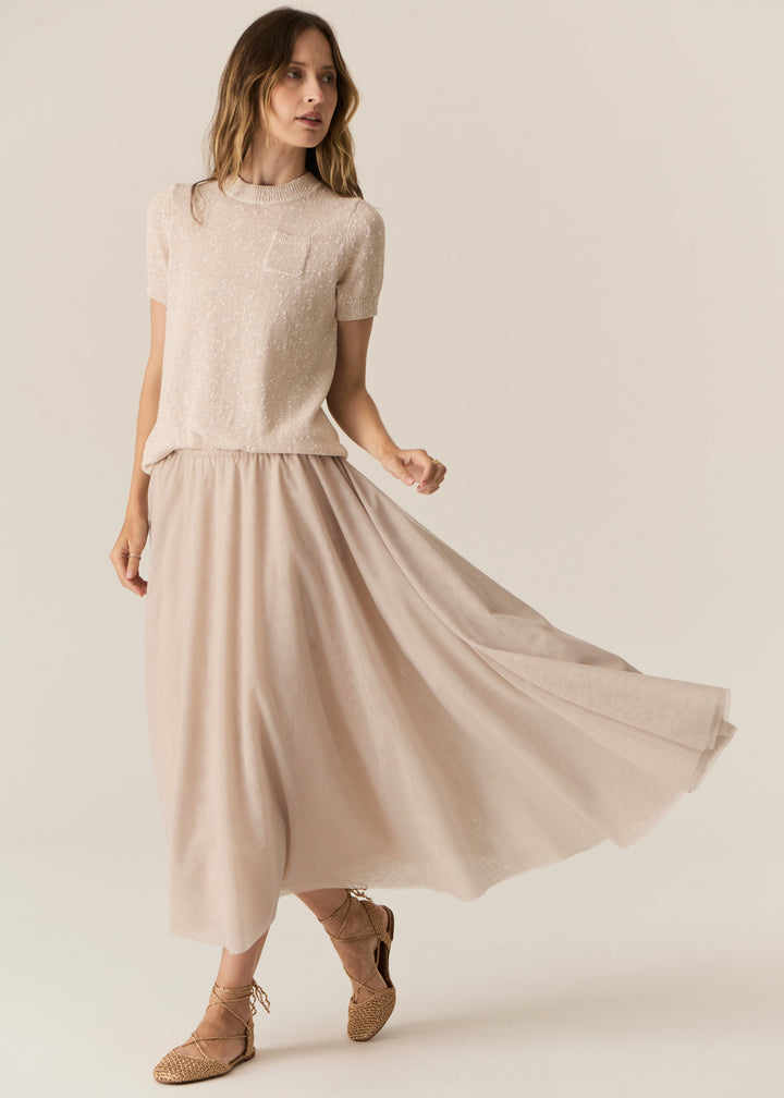 POL Clothing | Posay Tulle Skirt | Pebble