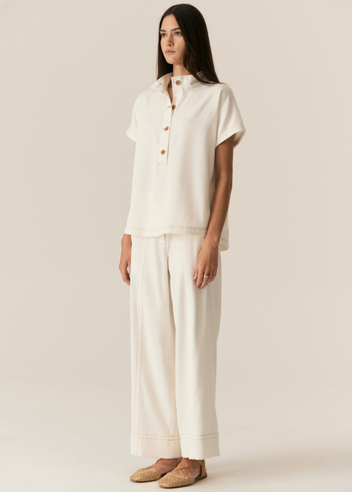 POL Clothing | Carsen Shirt | Ecru