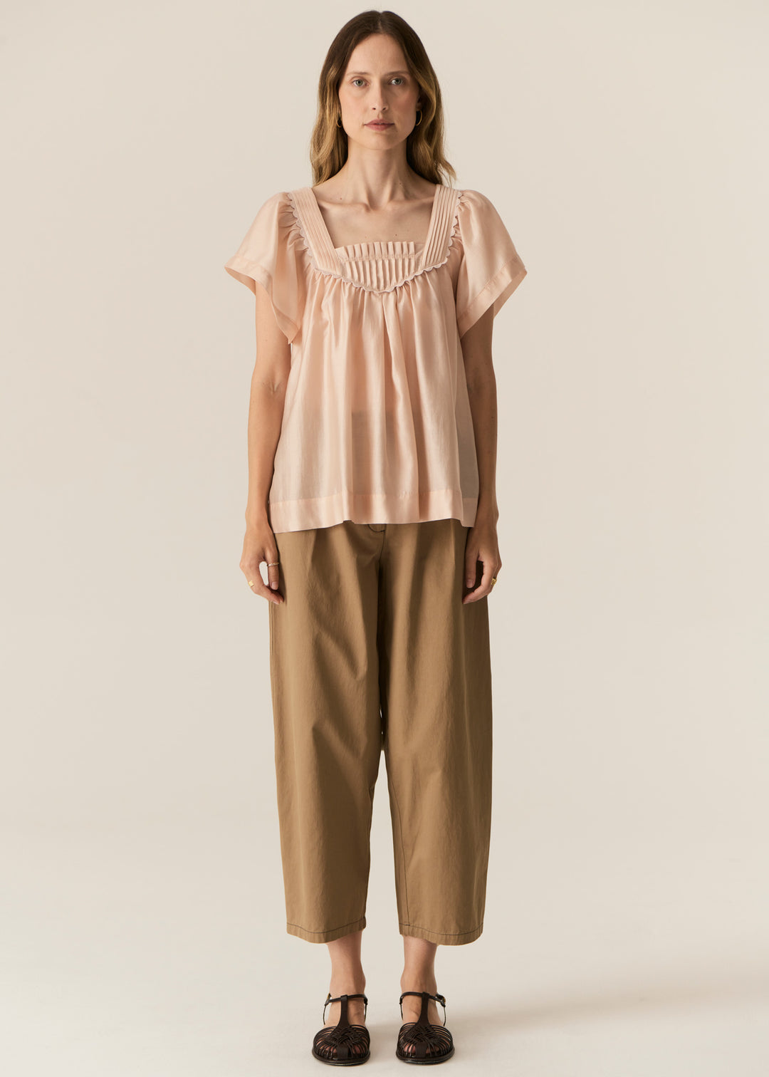 Pol Clothing | Avrid Barrel Pant | Khaki