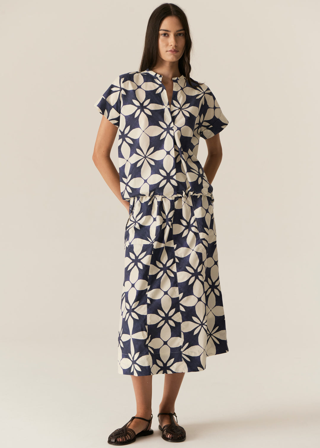 POL Clothing | Turin Shirt | Blue Turin