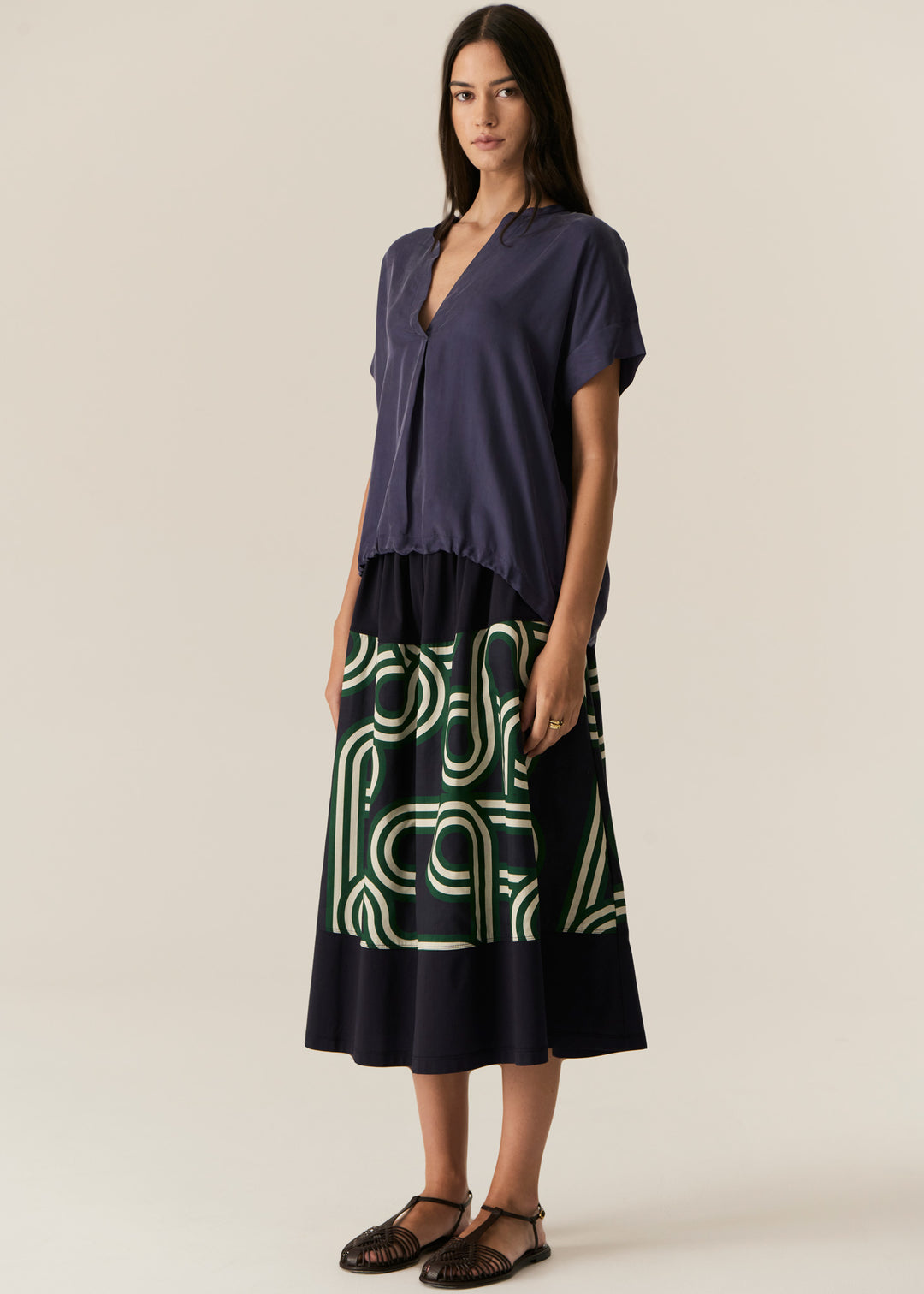 POL Clothing | Henri Shirt with Cord | Ink