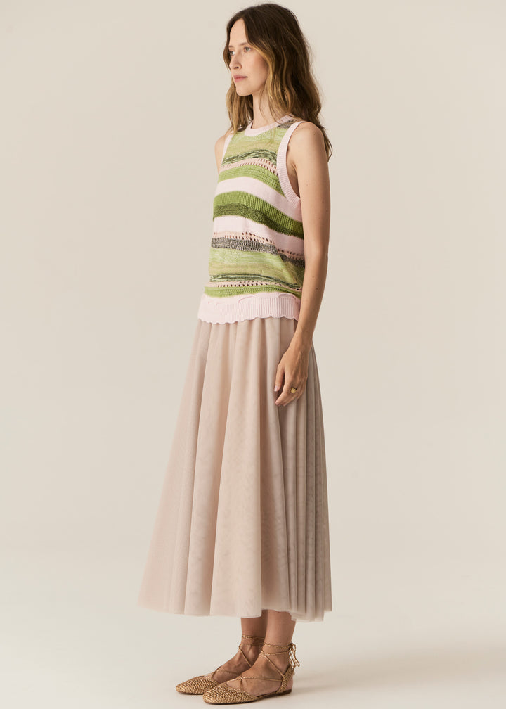 POL Clothing | Marc Multistripe Tank | Pink Multi