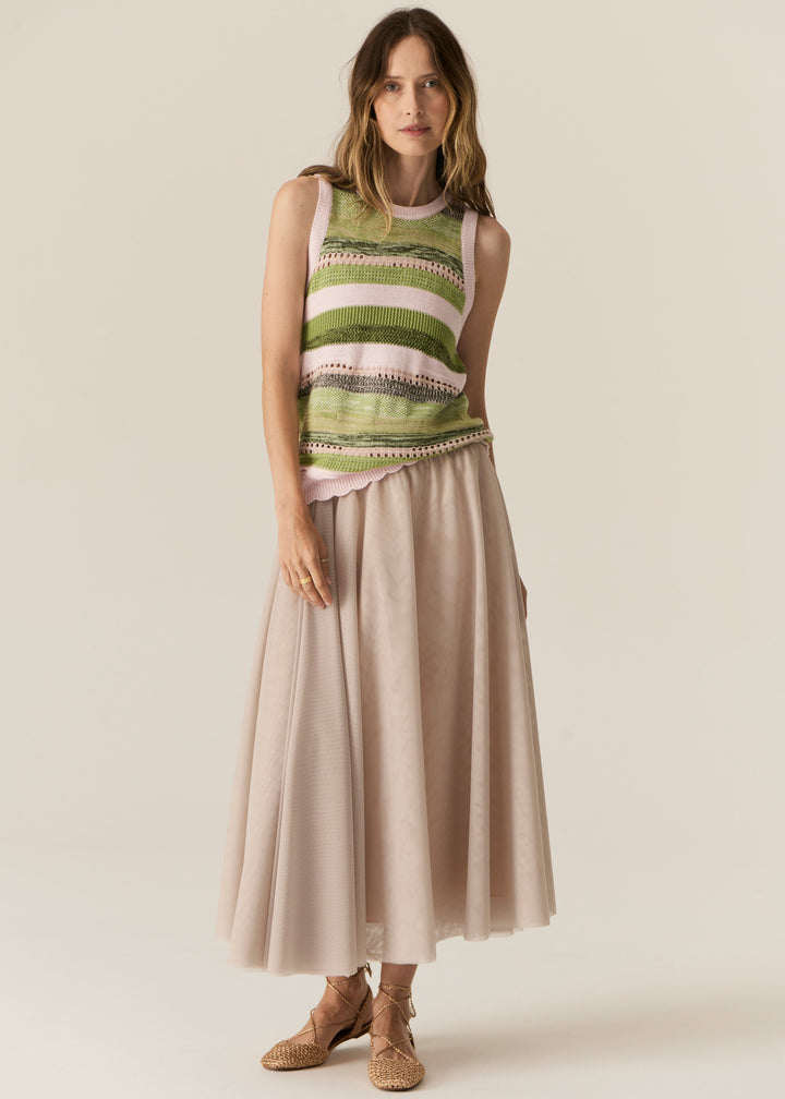 POL Clothing | Marc Multistripe Tank | Pink Multi