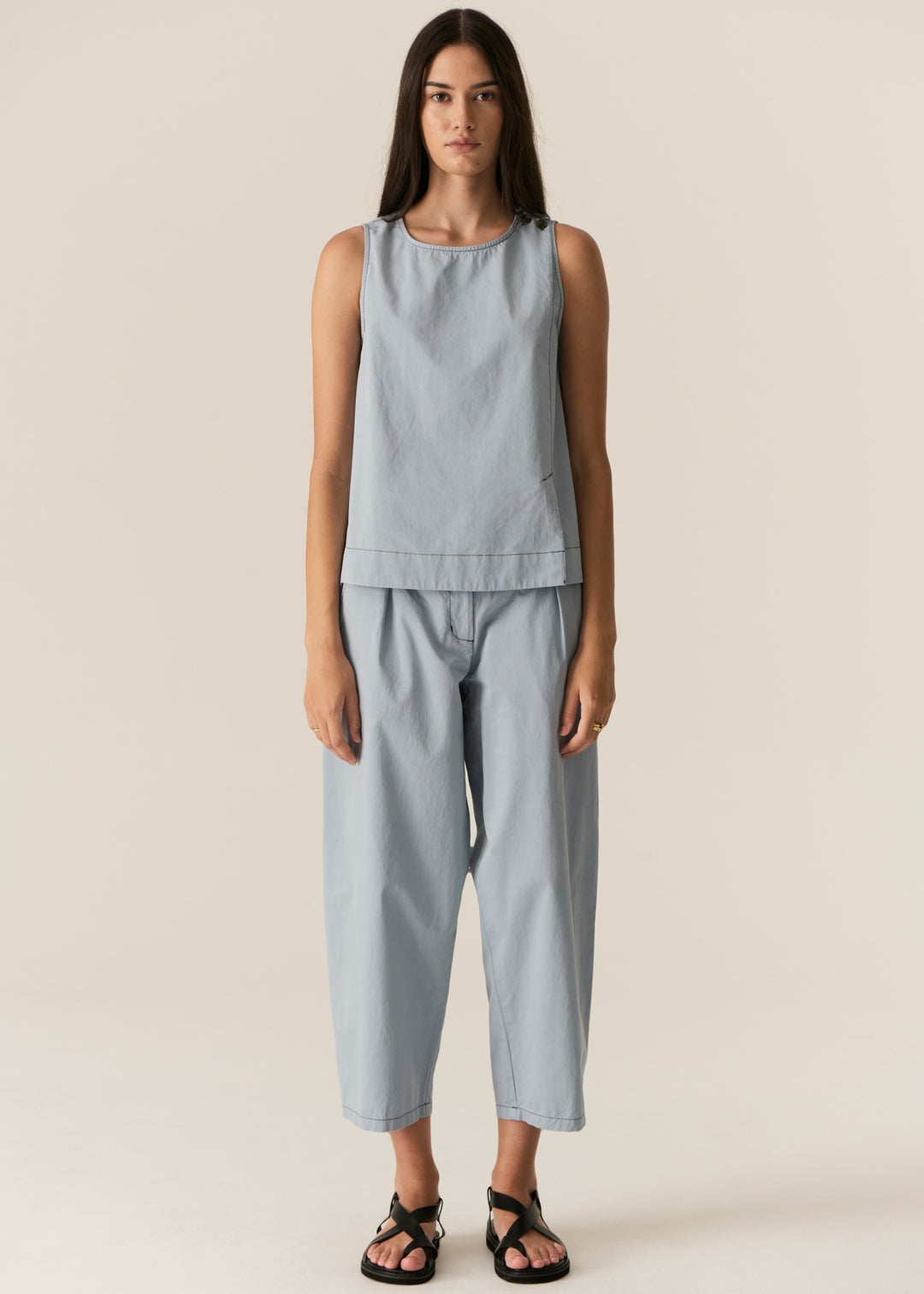 Pol Clothing | Avrid Barrel Pant | Blue