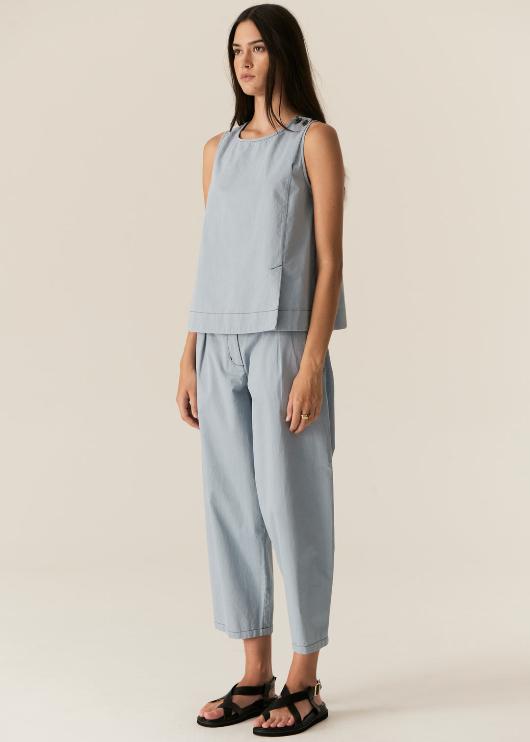 Pol Clothing | Avrid Barrel Pant | Blue