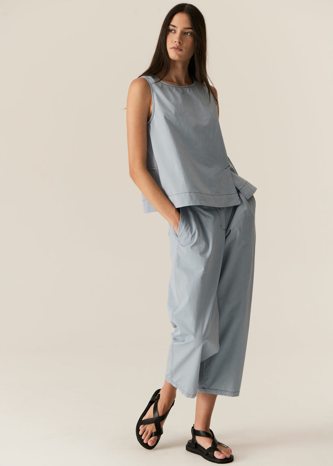 Pol Clothing | Avrid Barrel Pant | Blue
