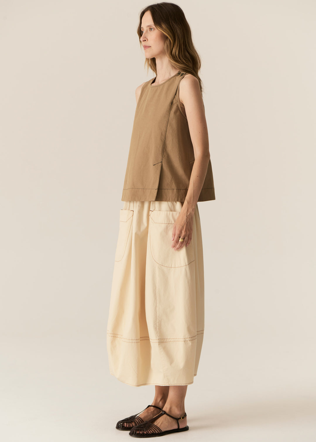 Pol Clothing | Avrid Tank | Khaki