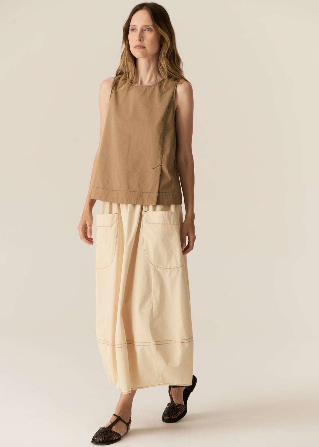 Pol Clothing | Avrid Tank | Khaki