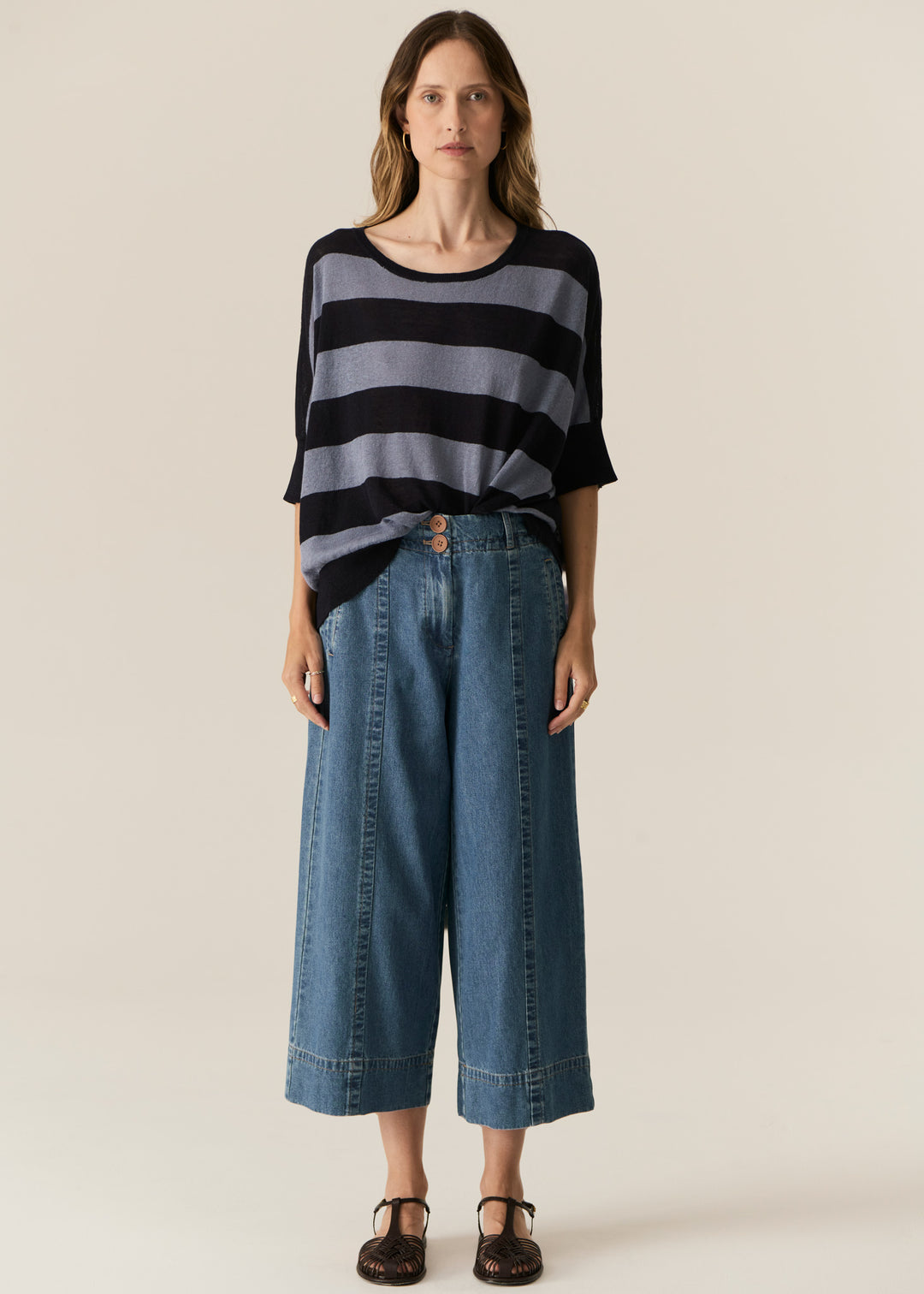POL Clothing | Carsen Crop Pant | Light Wash