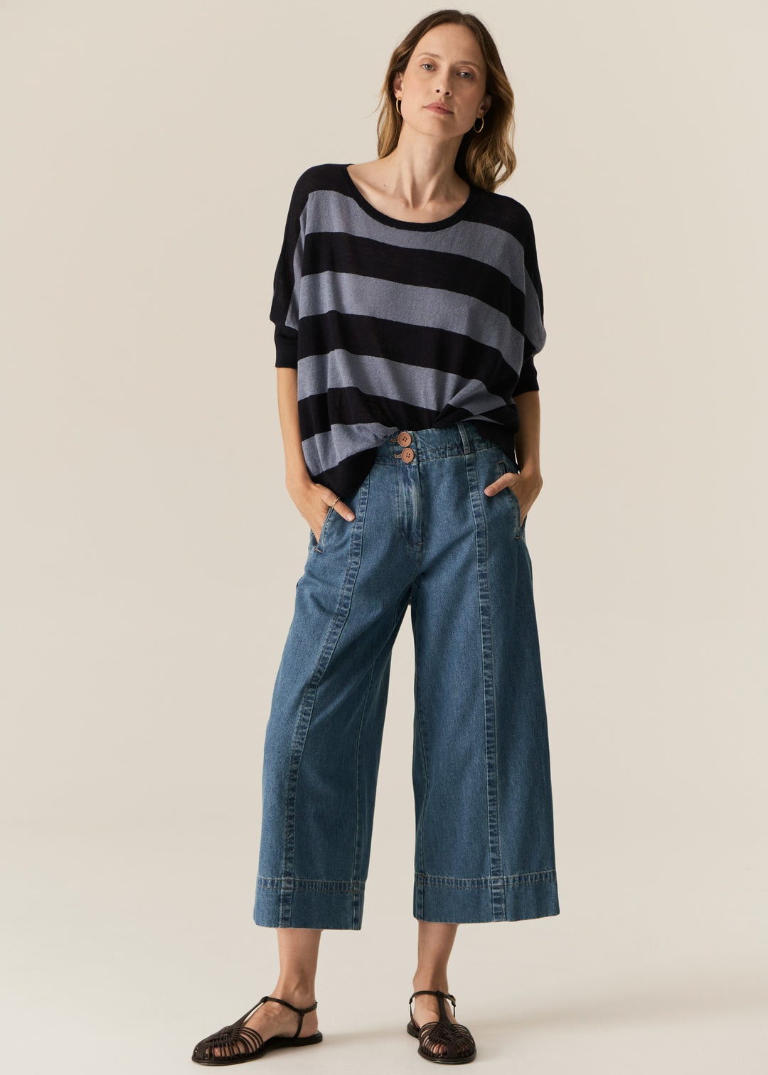 POL Clothing | Carsen Crop Pant | Light Wash