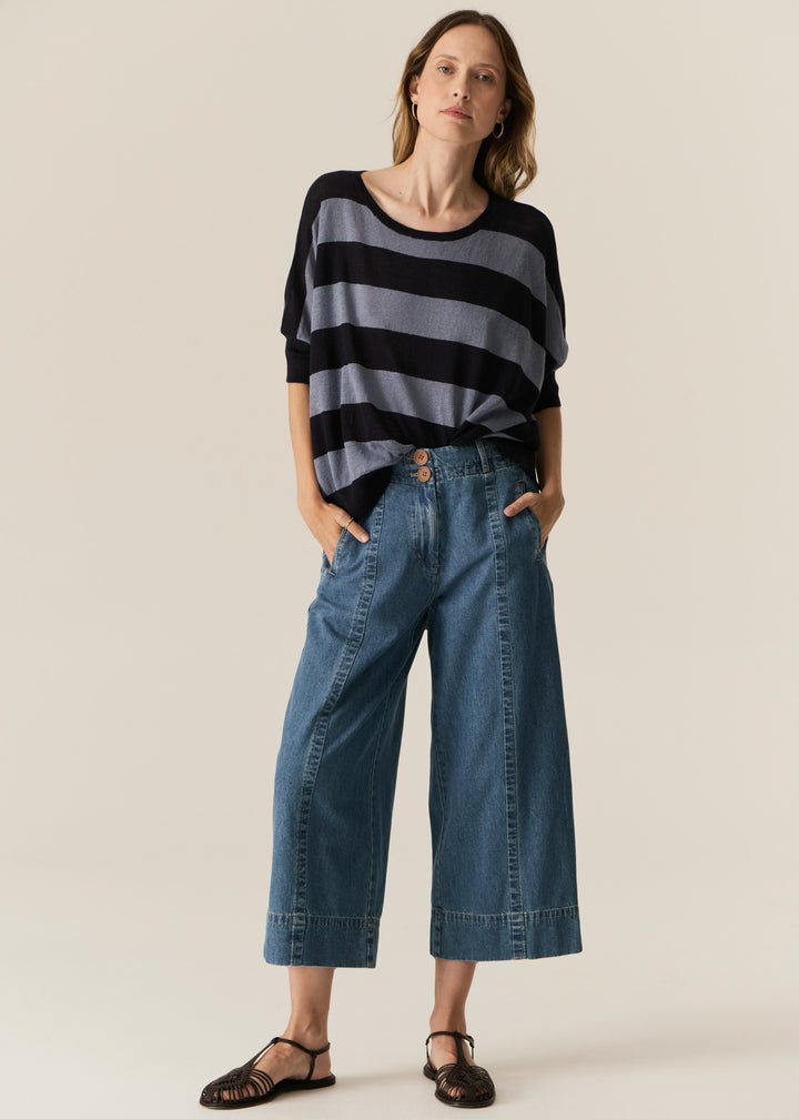 POL Clothing | Carsen Crop Pant | Light Wash
