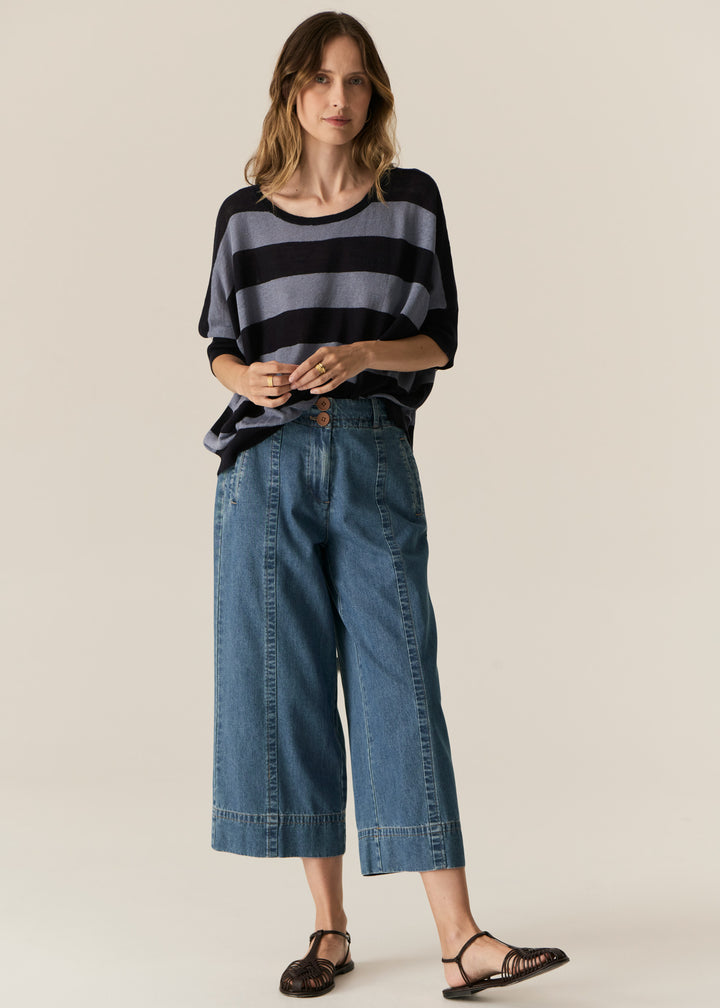 POL Clothing | Carsen Crop Pant | Light Wash