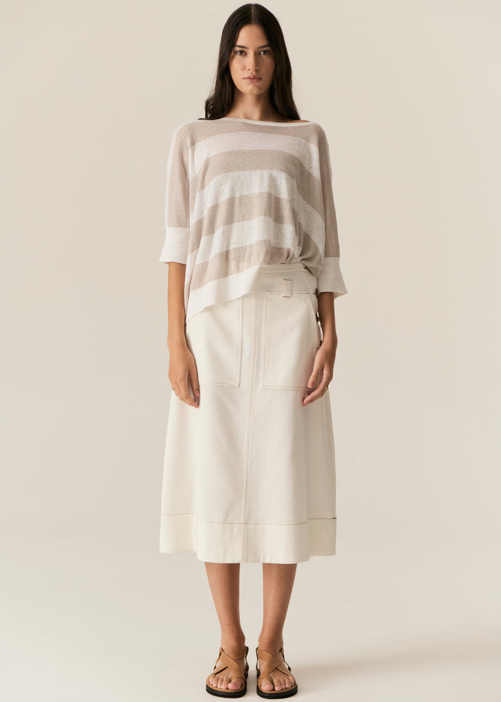 POL Clothing | Carsen Skirt | Ecru