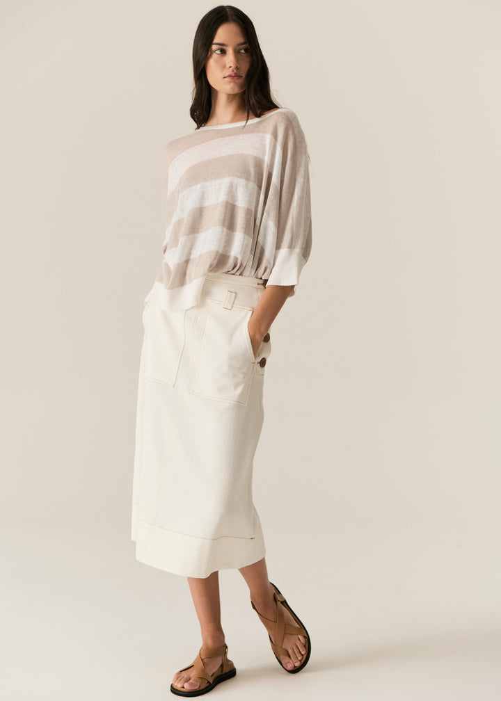 POL Clothing | Carsen Skirt | Ecru