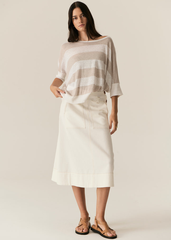 POL Clothing | Carsen Skirt | Ecru