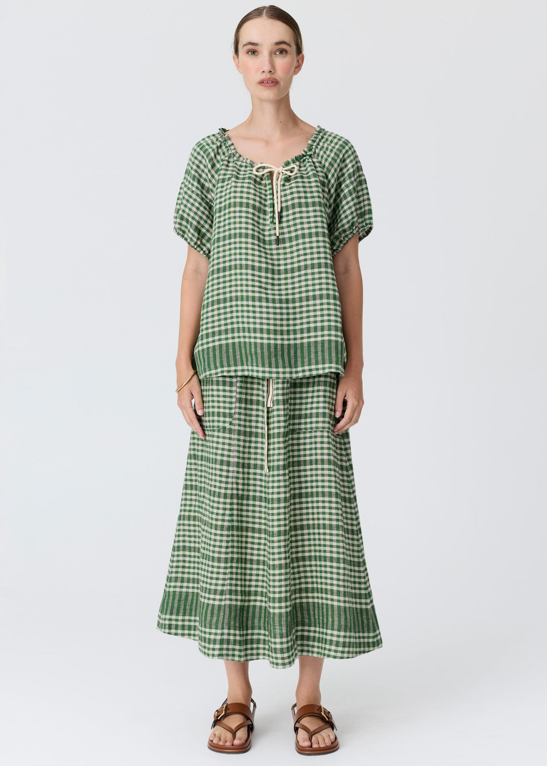 POL Lume Skirt Gingham