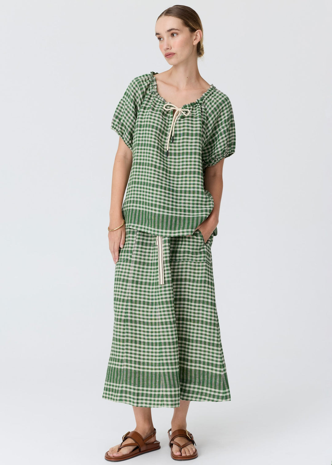 POL Lume Skirt Gingham