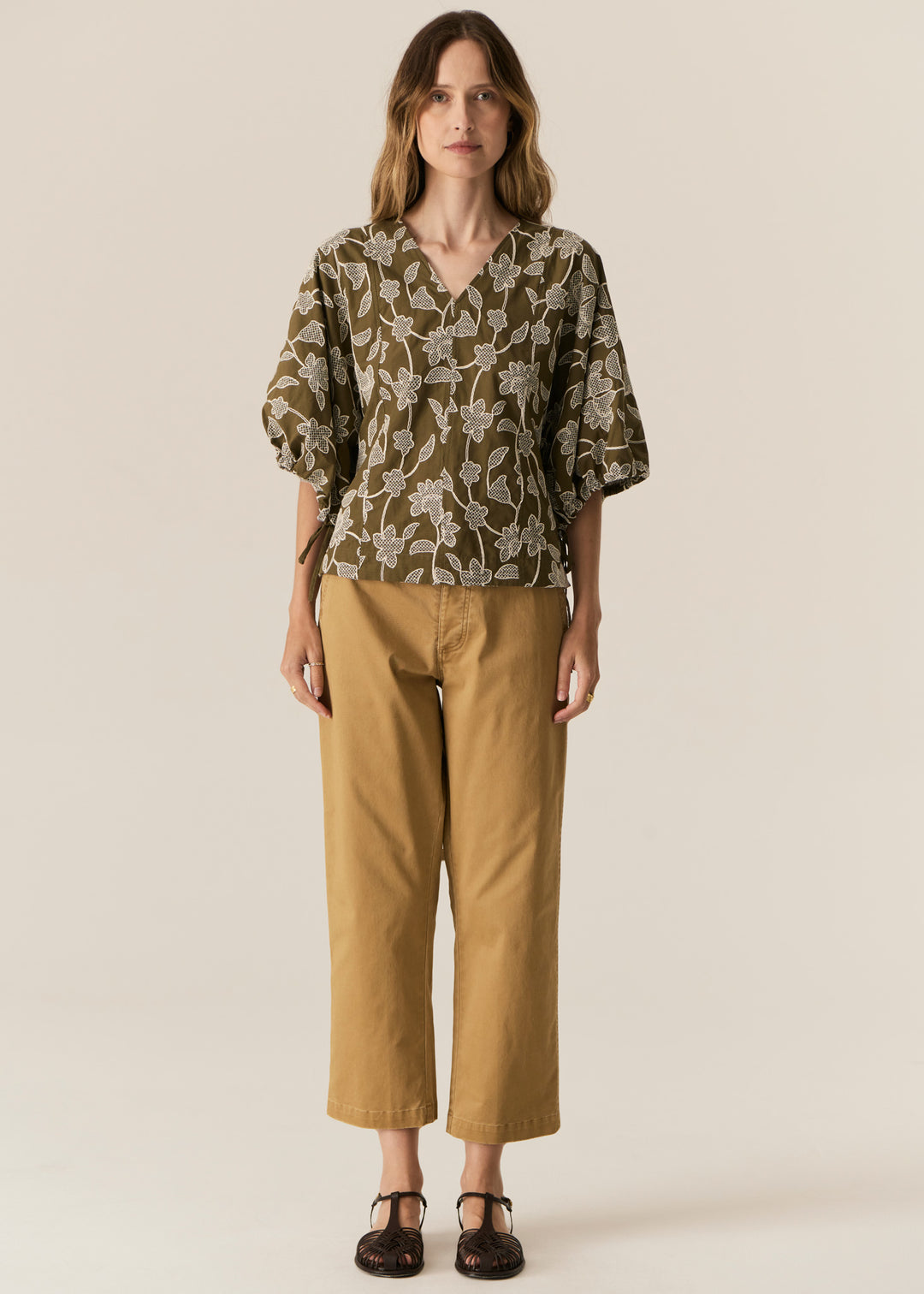 POL Clothing | Fern Tapered Pant | Khaki
