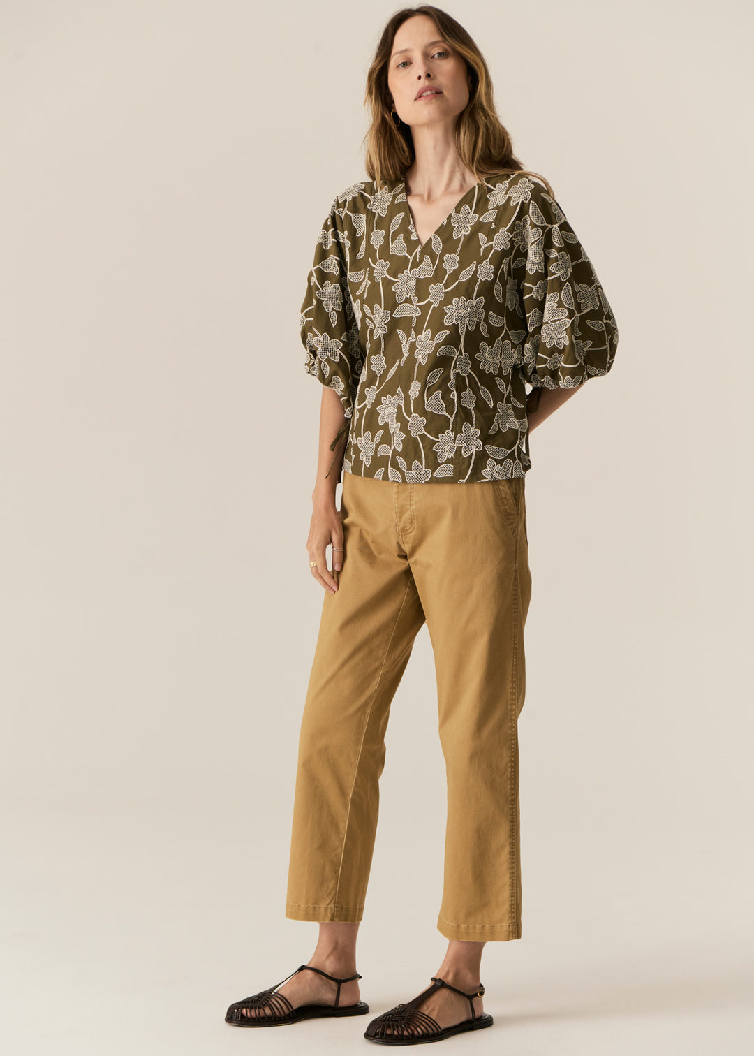 POL Clothing | Fern Tapered Pant | Khaki