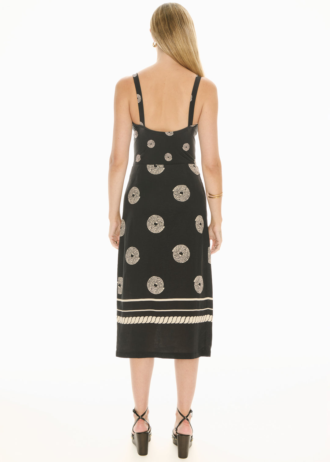 POL Clothing | Tangle Wrap Skirt | Black/Pebble