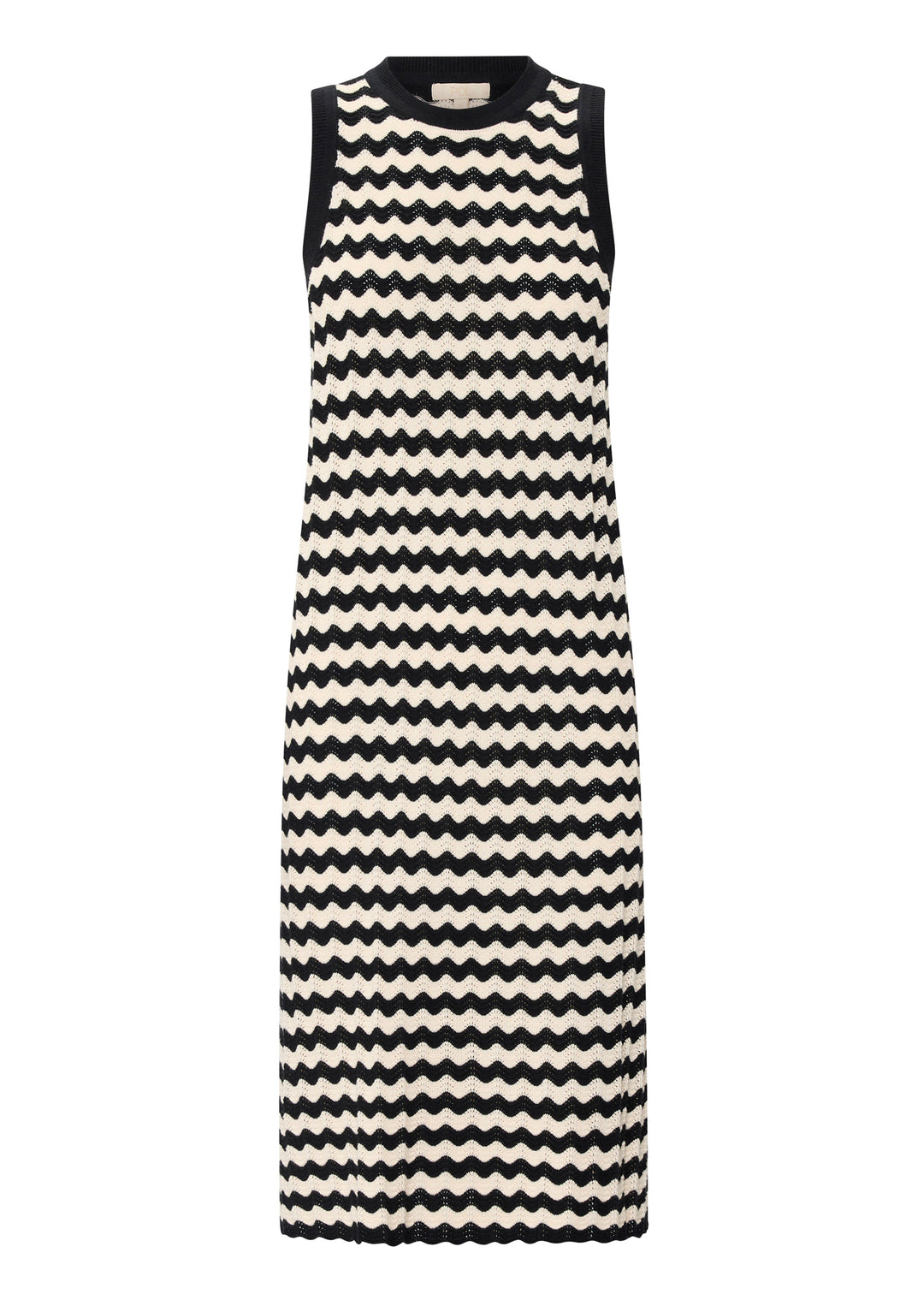 POL Clothing | Bonde Tank Dress | Black / Ivory