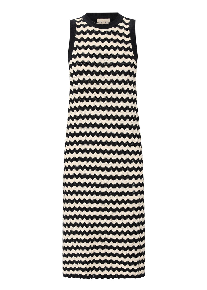 POL Clothing | Bonde Tank Dress | Black / Ivory