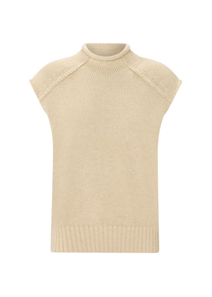 POL Clothing | Sable Tank Knit | Pebble - Dutch Hideout