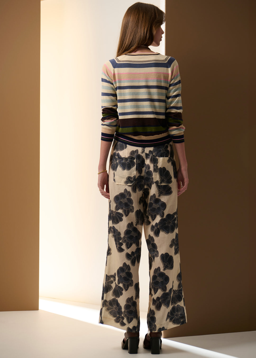 POL Clothing | Sela Multi Knit | Blue Multi - Dutch Hideout