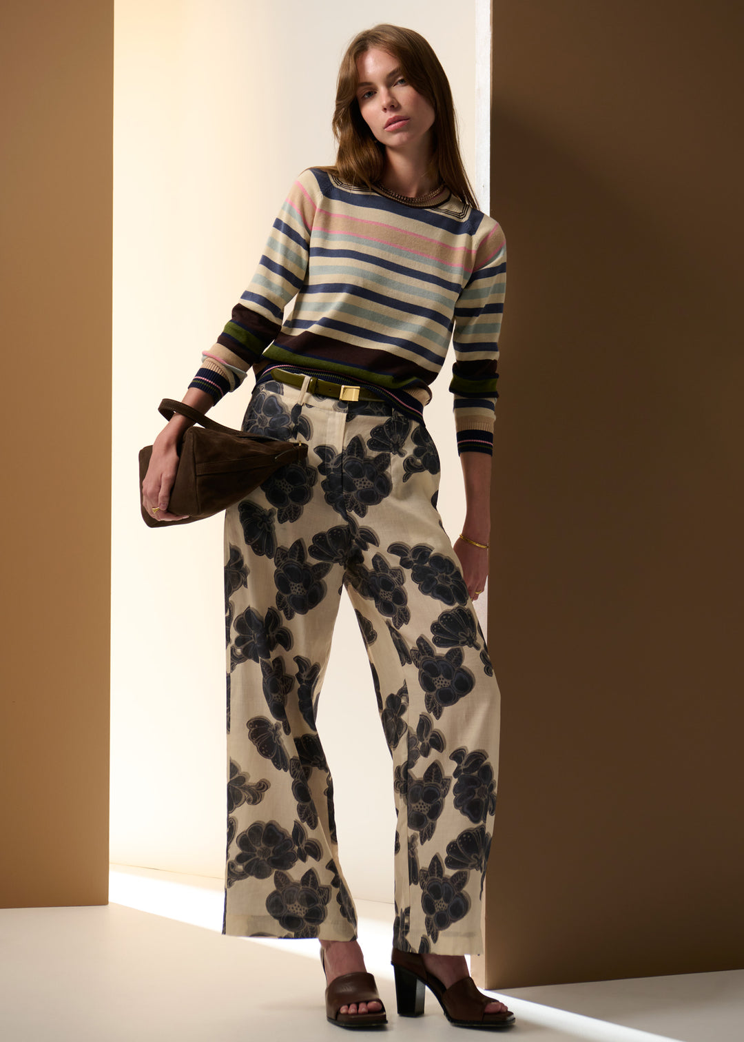 POL Clothing | Sela Multi Knit | Blue Multi - Dutch Hideout