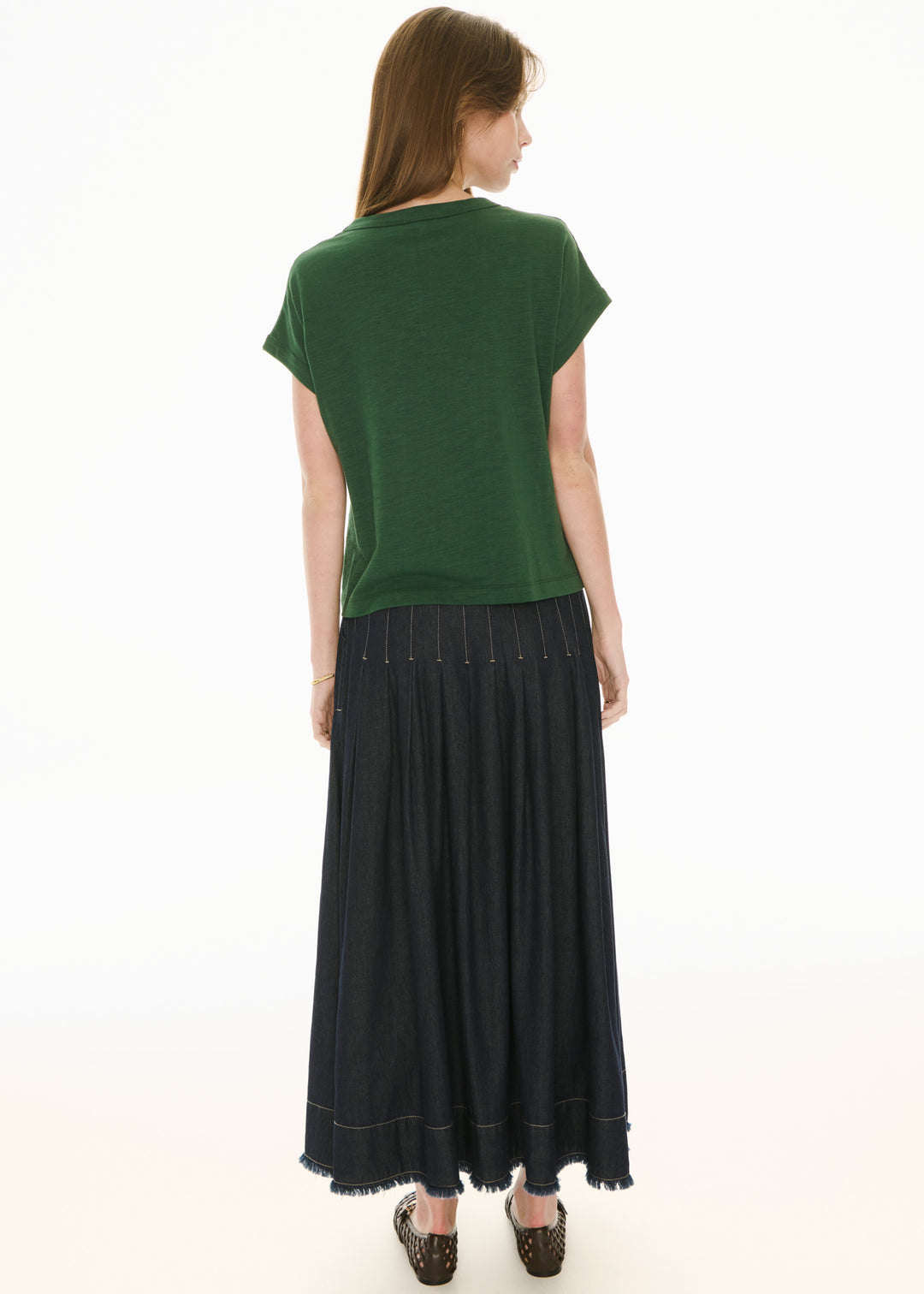 POL Clothing | Doyle Denim Skirt | Indigo