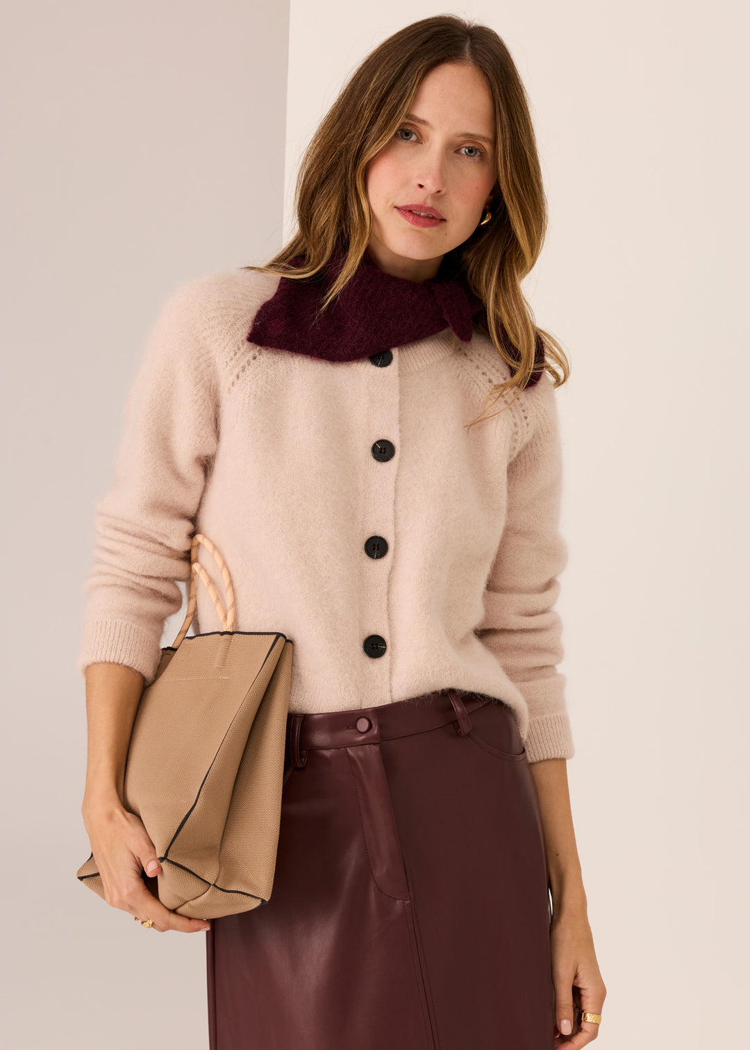 POL Clothing | Haviland Cardigan | Blush - Dutch Hideout