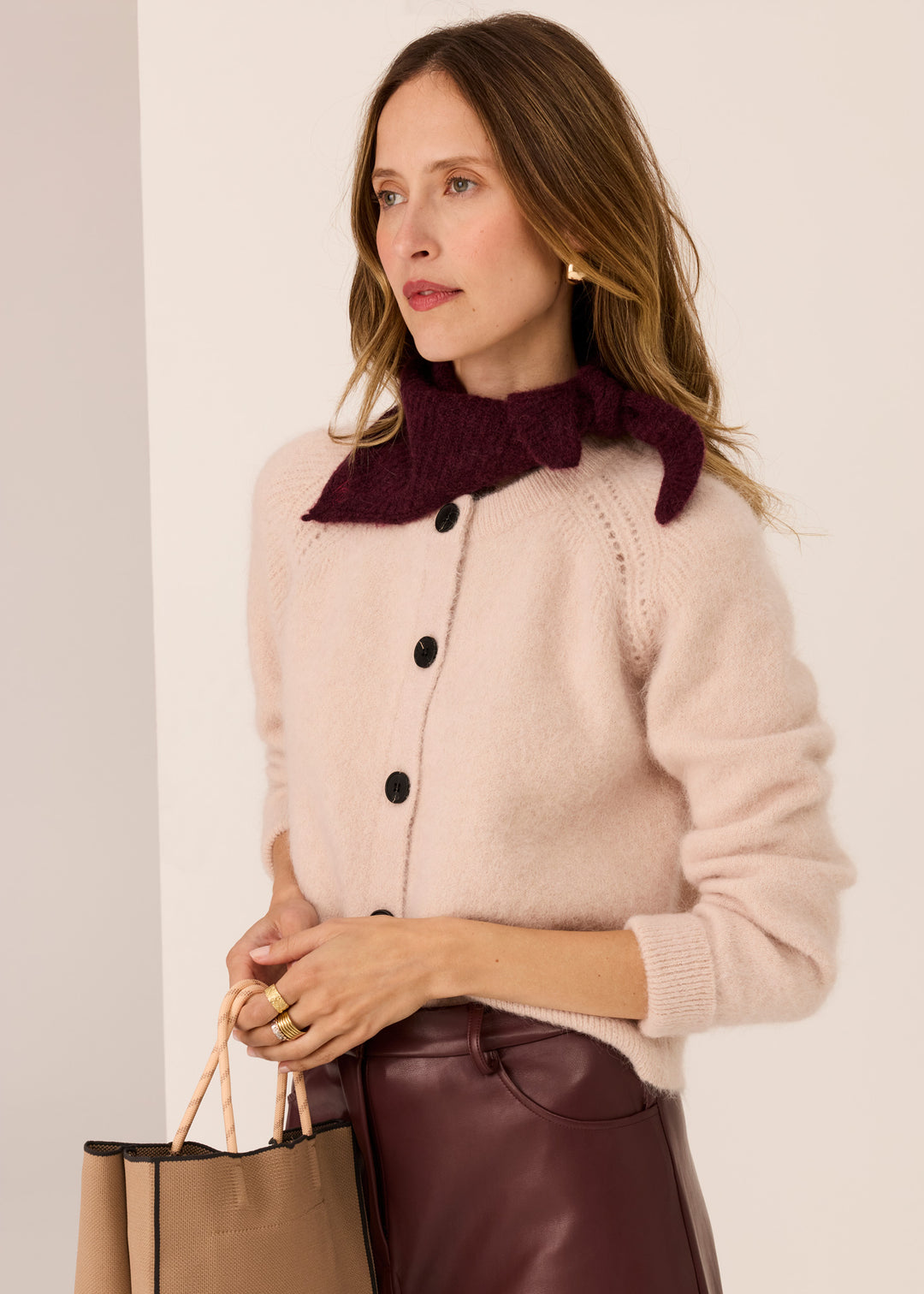 POL Clothing | Haviland Cardigan | Blush - Dutch Hideout