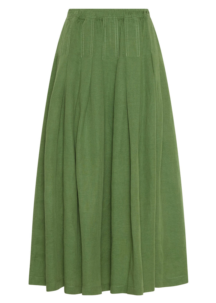 POL Frankie Pleat Skirt Fern