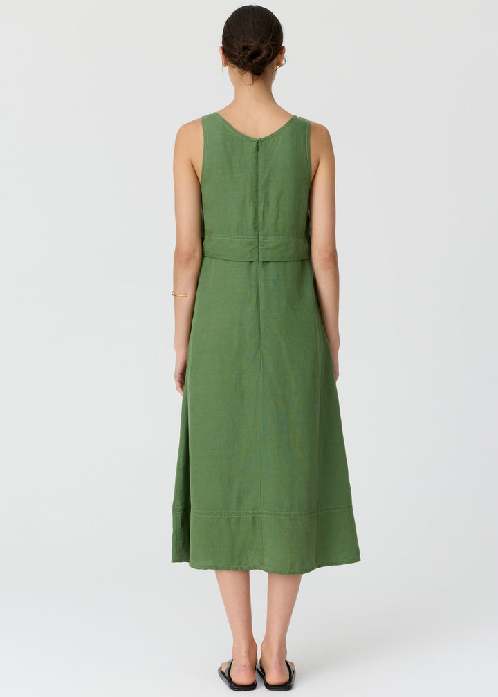 POL Frankie Double Layer Dress Fern