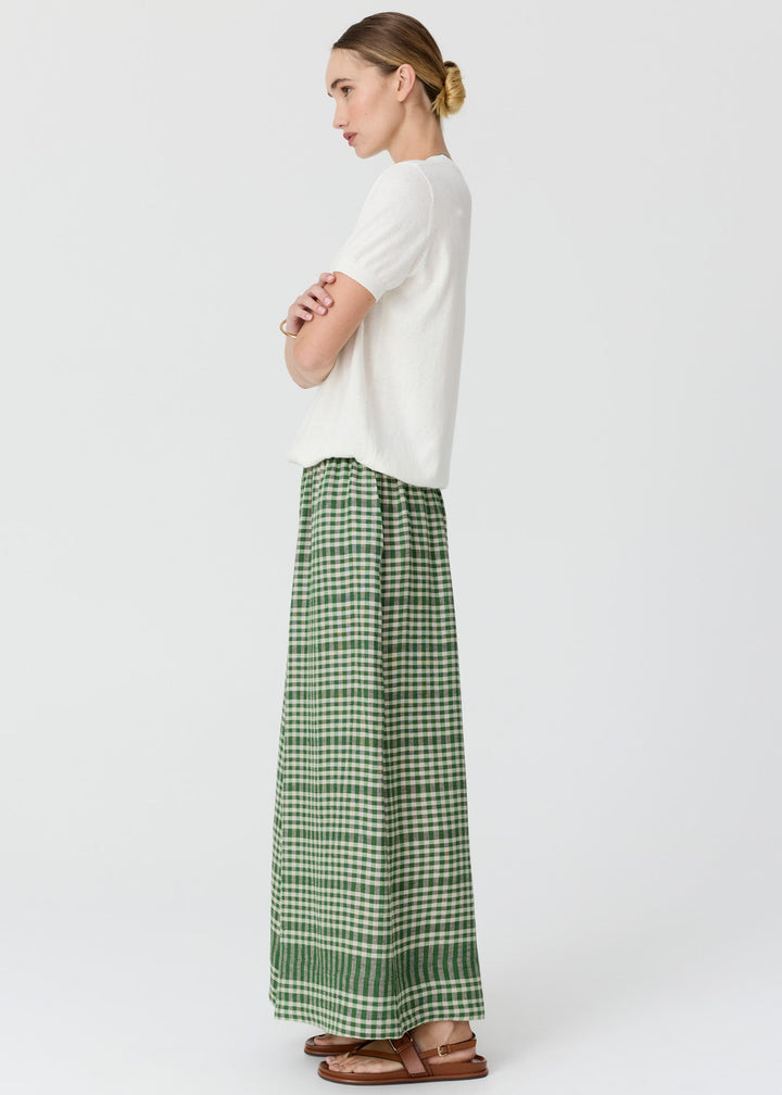 POL Dillon Tee with Tipping Chalk/Fern