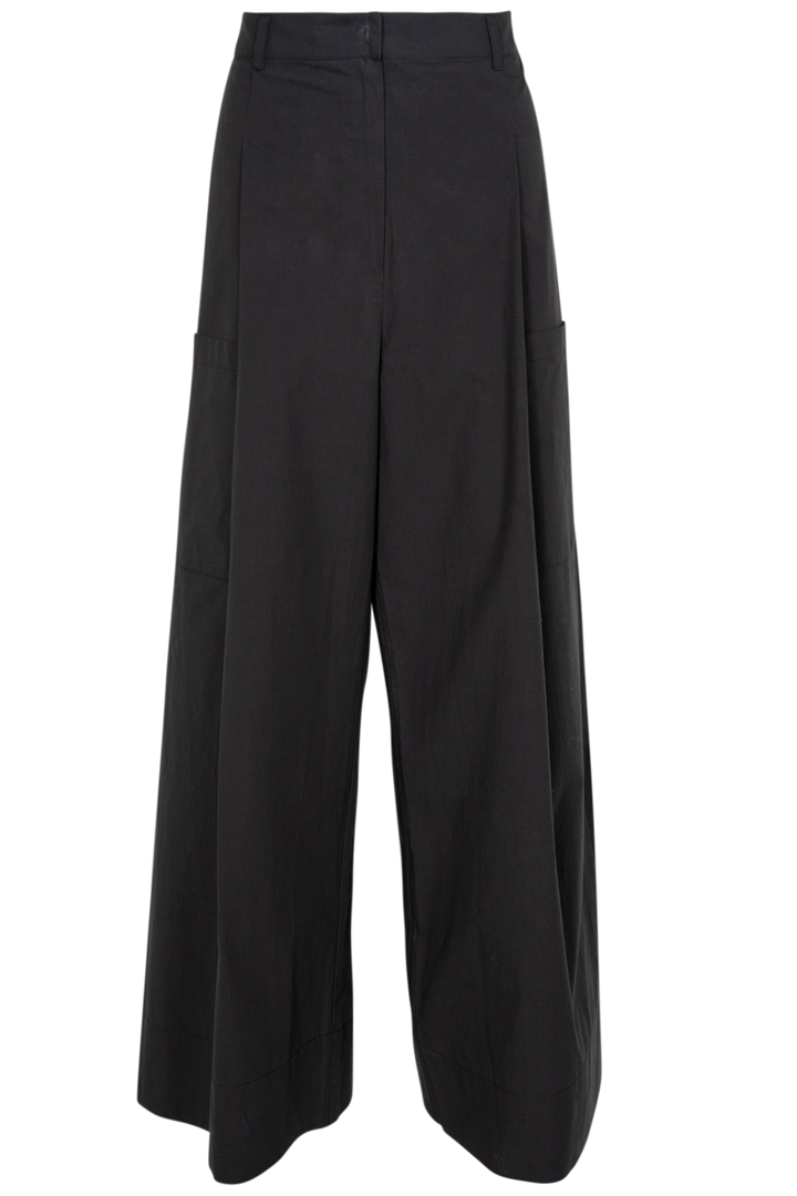 Alessandra | Rowena Pima Cotton Pant | Black