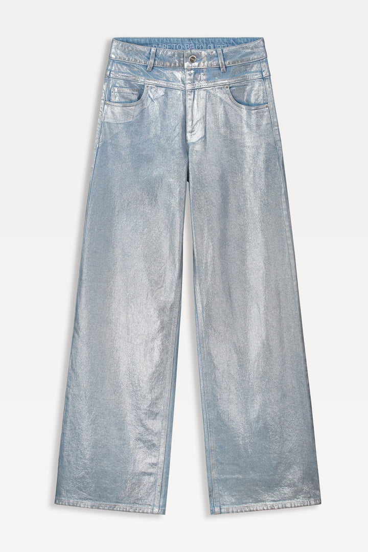 Pom Amsterdam | Jeans Wide Leg Denim | Metallic
