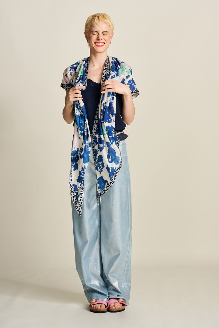 Pom Amsterdam | Jeans Wide Leg Denim | Metallic