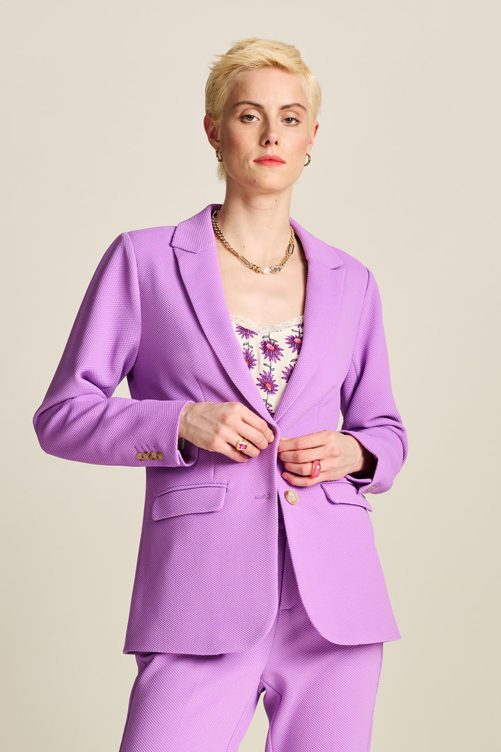 Pom Amsterdam | Blazer | Pique Purple