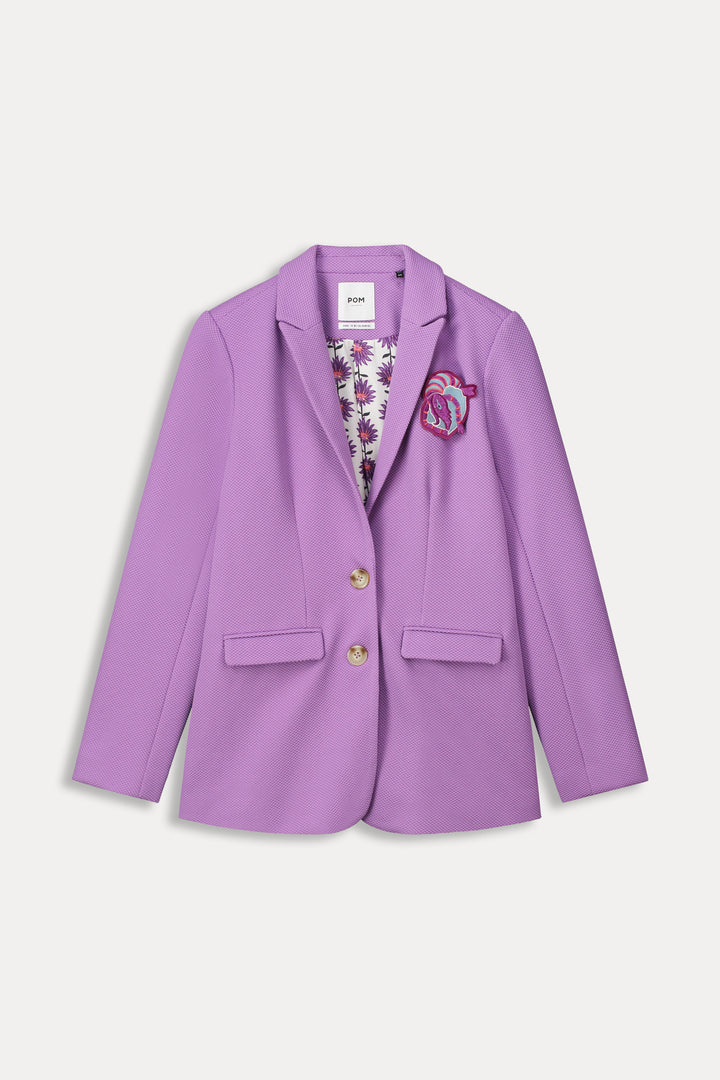 Pom Amsterdam | Blazer | Pique Purple