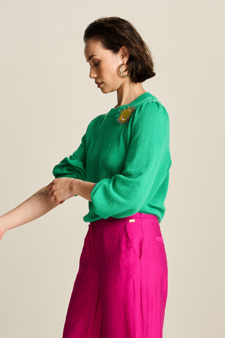 Pom Amsterdam | Pullover | Lush Green