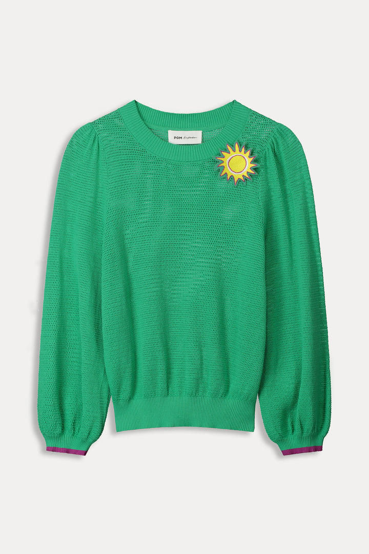 Pom Amsterdam | Pullover | Lush Green