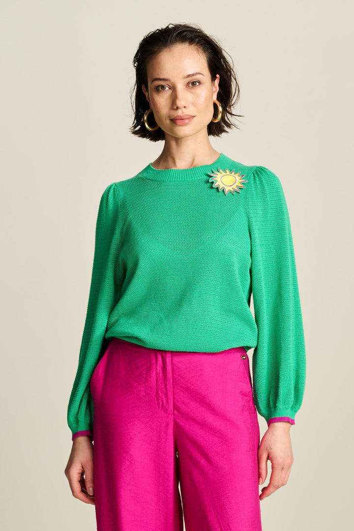 Pom Amsterdam | Pullover | Lush Green