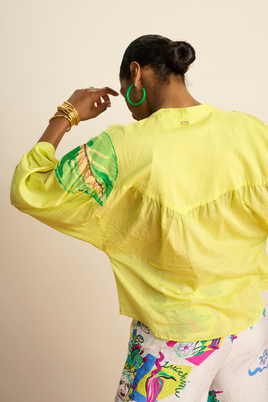 Pom Amsterdam | Blouse | Lemon Yellow