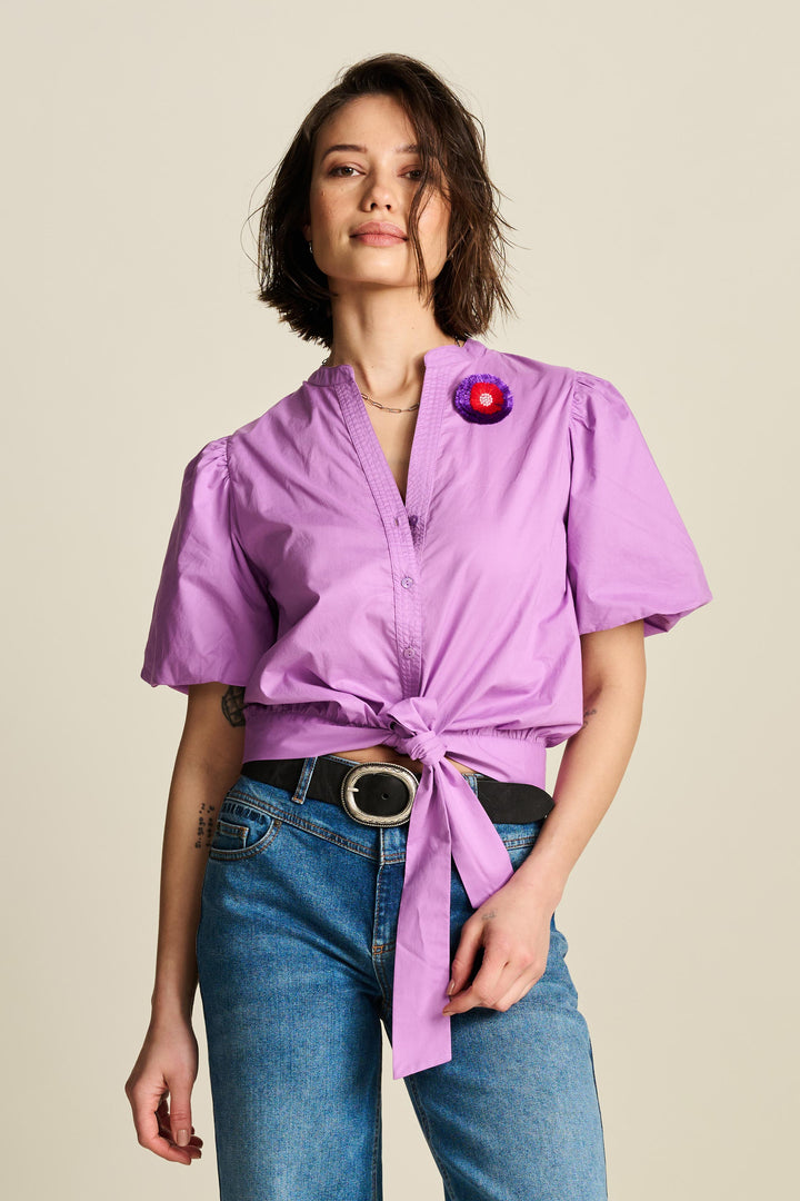 Pom Amsterdam | Lilac Blouse | Lilac