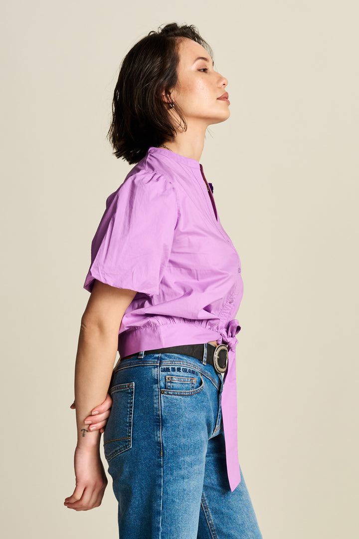 Pom Amsterdam | Lilac Blouse | Lilac