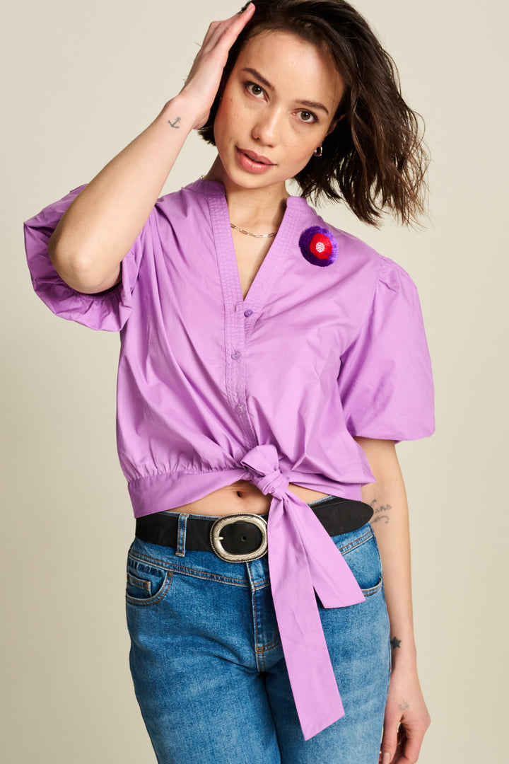 Pom Amsterdam | Lilac Blouse | Lilac